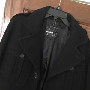 Large Express Pea Coat worn twice like new!!!